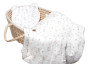 Mušelínová sada biela Goose Teddy 30 x 35 cm, 70 x 100 cm 2D Husičky Baby Nellys