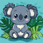 Maľovanie podľa čísel detskej - Koala 30 x 30 cm
