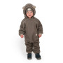 Rastúca zimná kombinéza Teddy fleece double Brown Esito