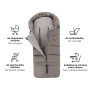 Set zimný fusak Arctic 4 v 1 + rukavice na kočík Furry Petite & Mars