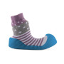 Ponožkové topánočky Chameleon Lilac Polka