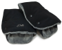 Rukávnik na kočík Golf Softshell Black/Grey RFX - čierna/sivá Esito