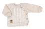 Rastúci pletený svetrík a nohavice s vreckom Hand Made Nature béžový Baby Nellys
