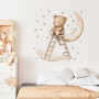 Nástenné samolepky do detskej izby Teddy bear on a ladder Sipo