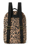 Cotton Midi Backpack - batôžtek s predným vreckom Brown Leopard Studio Noos