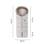 Set zimný fusak Arctic 4v1 + rukavice na kočík Furry Petite & Mars