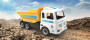 Sklápač s pogumovanými kolesami - dĺžka 48 cm Androni Heavy Trucks