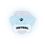 Dekoratívne LED neón Tlapková patrola - Logo