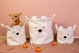 Kôš na hračky Teddy Off White 30 x 30 x 30 cm Childhome