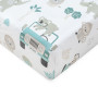 Bavlnená prestieradlo do postieľky Safari II 120 x 60 cm New Baby