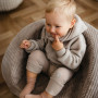 Merino detská fleecová bunda béžová Eevi