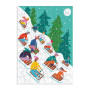 Galison Puzzle adventný kalendár 12 v 1