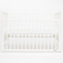 Detská postieľka New Baby BASIC so sťahovacou bočnicou biela