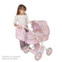 Skladací kočík pre bábiky so slnečníkom a taškou Sophie 60 cm DeCuevas