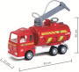 Hasičké vozidlo s funkčnou striekačkou a pogumovanými kolesami - dĺžka 52 cm Androni Heavy Trucks