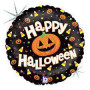 Balónik fóliový kruh - Happy Halloween 18"/46 cm