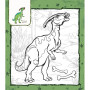 Blok na vyfarbenie Dinosaury