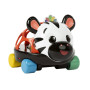 Autíčko a hrkálka 2v1 Curious Car zebra Zen™