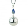 Tehotenská rolnička Fantasy Silver bluegrey stone