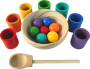 Dúhové guličky a kalíšky 7 farieb 2Kids Toys