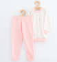 Detské bavlnené pyžamko New Baby pink bear