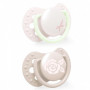 Cumlík silikónový dynamický LOVI Baby Shower 0-2 m 2 ks