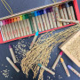 Voskové pastelky na sklo a papier 12 ks Kitpas