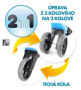 Odrážadlo Funny Wheels Sport 2v1 s gumovými kolesami