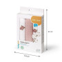 Mušelínové plienky Super Soft ružové 3 ks 70x70 cm BabyOno