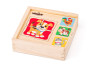 Minipuzzle Zvieratká v drevenej krabičke