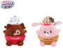 Zvieratko/cupcake plyšové 14 cm 2 druhy Fluffy Menu