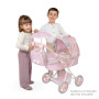 Skladací kočík pre bábiky so slnečníkom a taškou Sophie 60 cm DeCuevas
