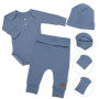 Rebrovaná rastúca súprava 3D Baby Boy Jeans