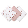 Mušelínové plienky Super Soft ružové 3 ks 70x70 cm BabyOno