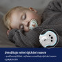 Cumlík svietiaci silikónový dynamický 2 ks Teddy Love 6 - 18 m Lovi