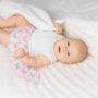 Bavlnená sukienka s volánmi Motýliky Baby Service