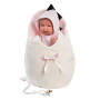 Obleček pre bábiku bábätko New Born veľkosti 43-44 cm Llorens 1dielny ružový