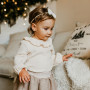 Detská čelenka ceremony s mašličkou mint Eevi
