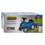 Detské odrážadlo traktor s vlečkou a náradím Baby Mix New Holland