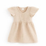 Dojčenské mušelínové šaty beige New Baby