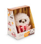 Plyšová MyMochi Panda Kono 8 cm v kostýme popcorn s čokoládou v darčekovom balení Nici