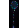 Guľa čistá svietiaca LED farebná 38 cm x 40 cm - fóliový balónik