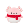 Squishmallows ružový axolotl so šálom - Archie, 30 cm