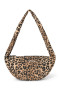 Cotton Mini Cross Body Bag Brown Leopard Studio Noos