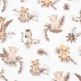 Bavlnená prestieradlo do postieľky New Baby 120x60 cm Safari