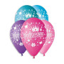 Balónik/Balonky nafukovacej princeznej 12'' priemer 30 cm 5 ks