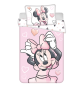 Obliečky do postieľky Minnie Blush Pink 100 x 135, 40 x 60 cm Jerry Fabrics
