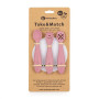 Set 3 ks silikónových tréningových lyžičiek Take&Match 6 m+ Petite & Mars