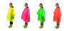 Detské poncho PVC neónová, Pidilidi, PL0066