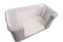 Mušelínové prestieradlo s gumou 58 x 110 x 8 cm béžovej BabyMatex